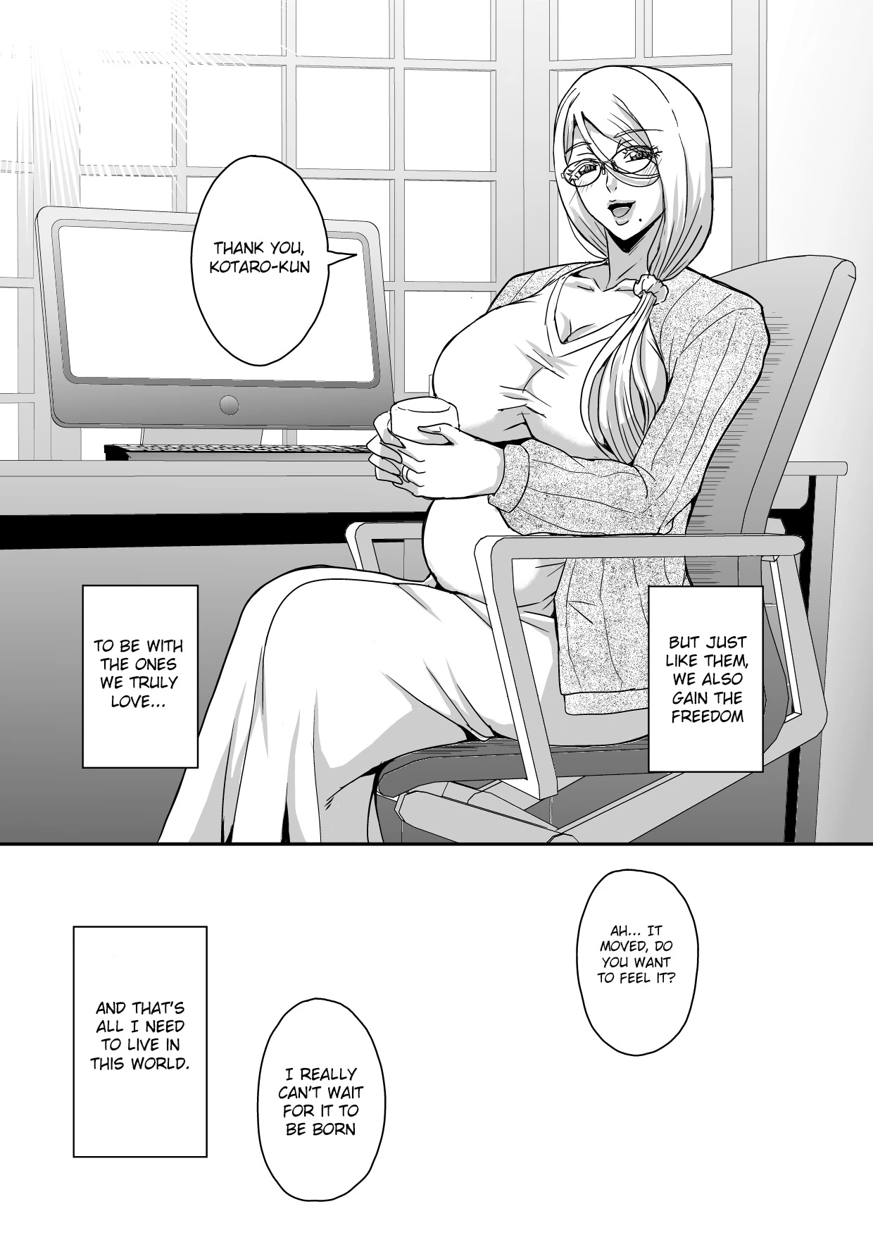 Bakunyuu Hitozuma Kinpatsu Gaikokujin Jokyoushi ga Mura no Inshuu de Kasshoku Shota no Fudeoroshi o Suru Hanashi image number 57