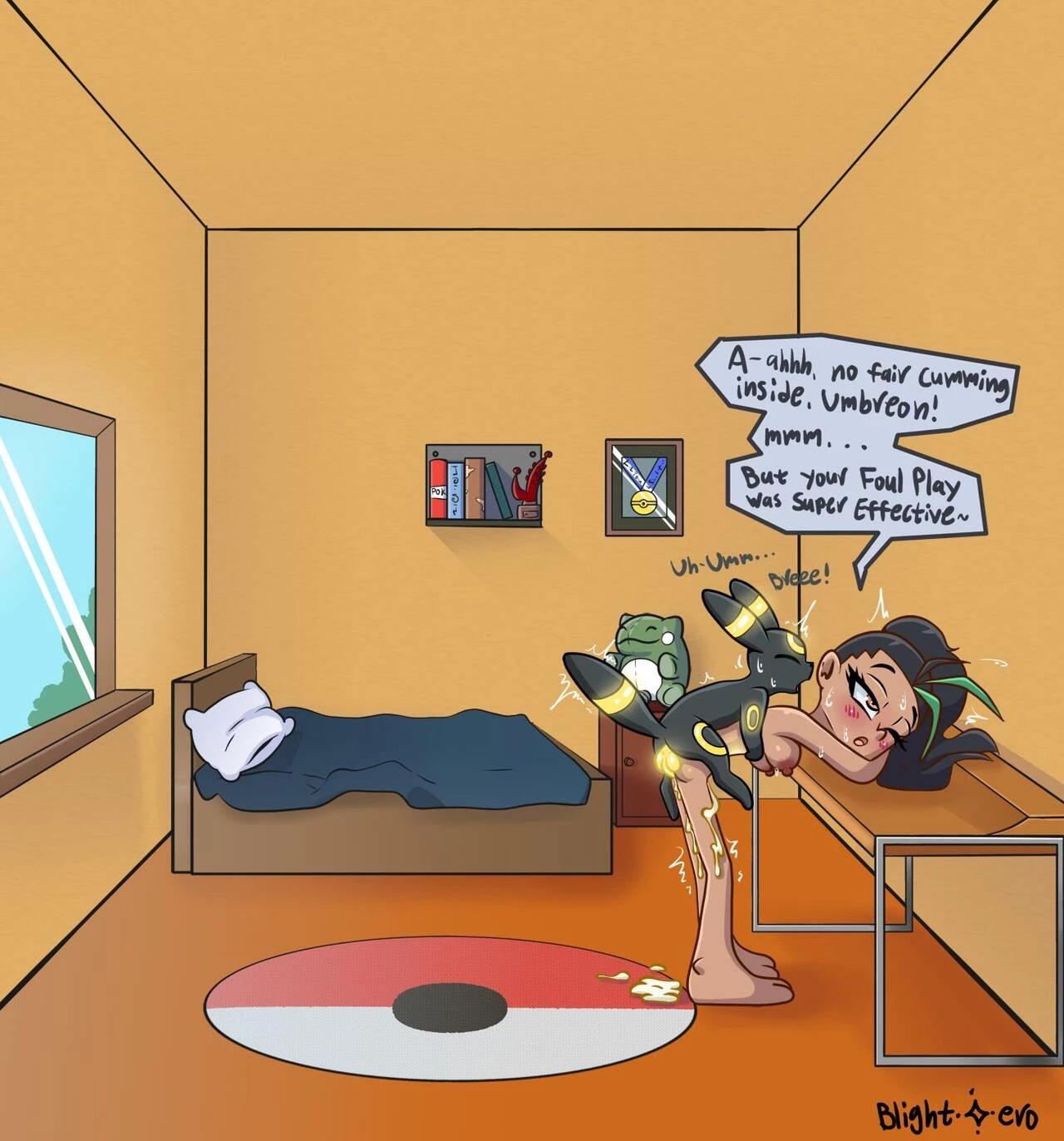 Nemona and the Eevees